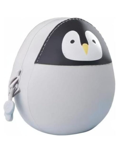 Estuche con Cremallera LIHITLAB PuniLabo Pingüino 5.6x6.1cm