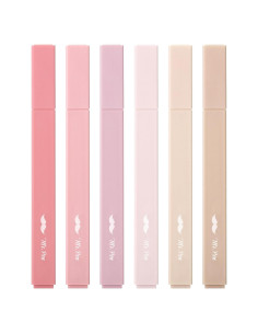 Marcadores Estéticos Mr. Pen, 6 pcs, Punta Cincel, Colores Vintage