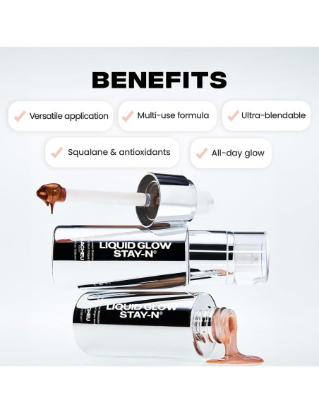 Iluminador Líquido Sacheu STAY-N 30ml Aura Glow Larga Duración Iluminador Líquido Sacheu STAY-N 30ml Aura Glow Larga Duración