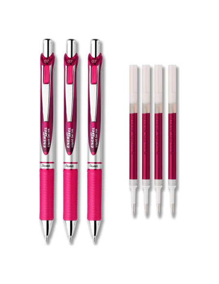 Conjunto de bolígrafos de gel Pentel EnerGel Deluxe RTX 3+4 Conjunto de bolígrafos de gel Pentel EnerGel Deluxe RTX 3+4