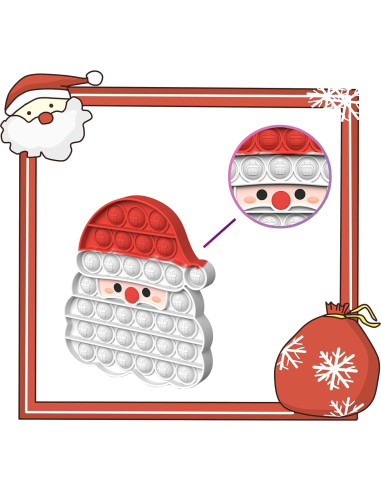 Juguete Fidget Pop Navidad USAILISI 3 Piezas Alivio Estrés