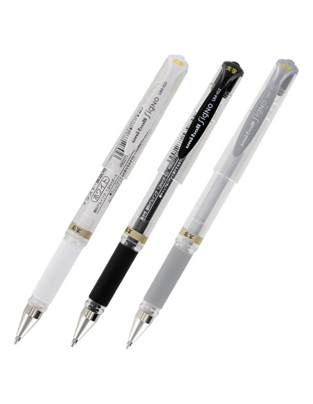 Bolígrafo de Gel Uni-Ball Signo UM-153 Set de 3 Colores Bolígrafo de Gel Uni-Ball Signo UM-153 Set de 3 Colores