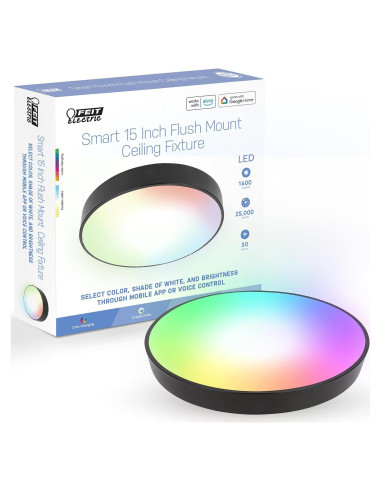 Luz de Techo Inteligente Feit Electric 30W RGBW 38,1 cm