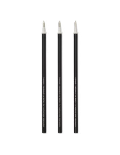 Recargas Legami para Bolígrafo Borrable, Set de 3, Tinta Negra