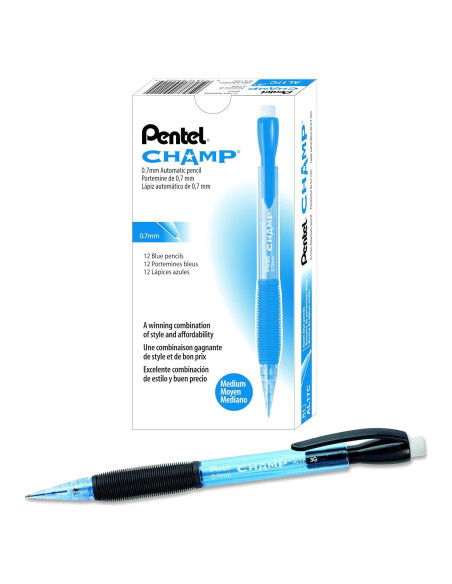 Lápiz Mecánico Pentel AL17C 0.7 mm Azul - Docena de 12 Lápiz Mecánico Pentel AL17C 0.7 mm Azul - Docena de 12