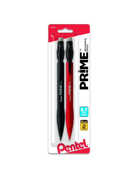 Lápiz Mecánico Pentel Prime 0.7mm Asortido Paquete de 2 Lápiz Mecánico Pentel Prime 0.7mm Asortido Paquete de 2
