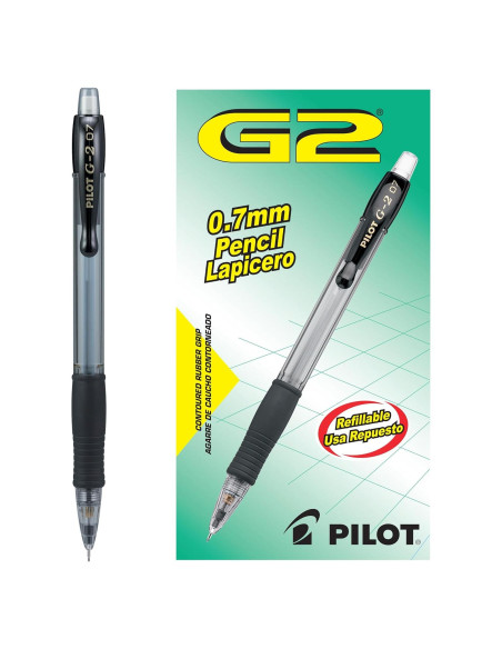 Lápices Mecánicos Pilot G2 0.7mm HB - Paquete de 12 Lápices Mecánicos Pilot G2 0.7mm HB - Paquete de 12