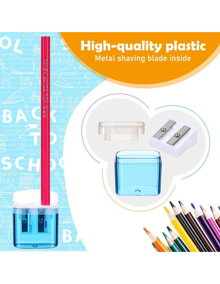 48 Sacapuntas Manuales Doble Orificio Tenare Multicolor 48 Sacapuntas Manuales Doble Orificio Tenare Multicolor