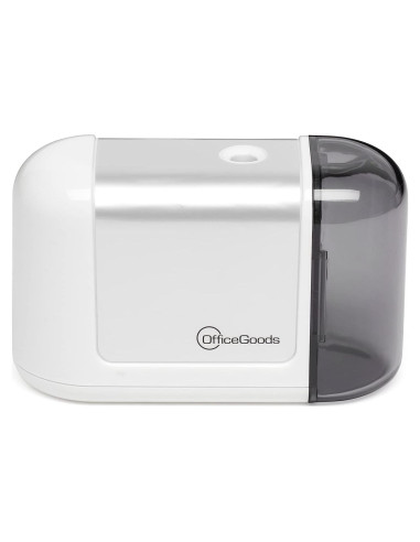 Sacapuntas Eléctrico Inalámbrico OfficeGoods - Blanco - Compacto