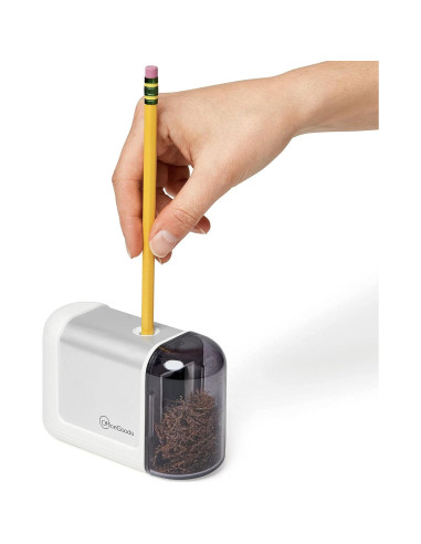 Sacapuntas Eléctrico Inalámbrico OfficeGoods - Blanco - Compacto