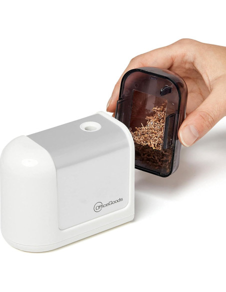 Sacapuntas Eléctrico Inalámbrico OfficeGoods - Blanco - Compacto Sacapuntas Eléctrico Inalámbrico OfficeGoods - Blanco - Compacto