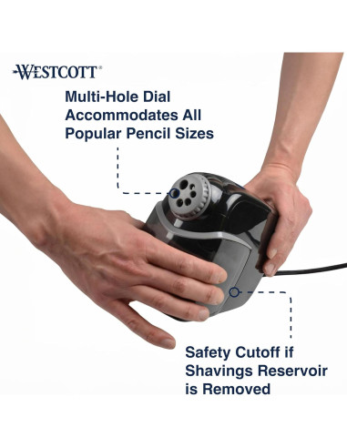 Sacapuntas Eléctrico Westcott iPoint Titanio 1.36 kg