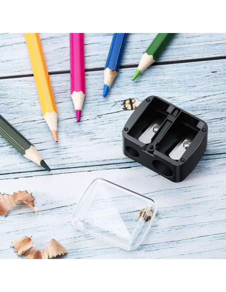 Paquete de 5 Sacapuntas de Maquillaje Chuangdi Negro Paquete de 5 Sacapuntas de Maquillaje Chuangdi Negro