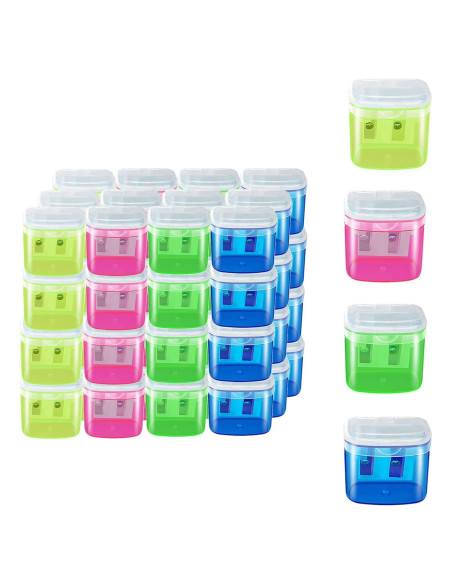 48 Sacapuntas Manuales Gutyble 2 Agujeros Colores Vibrantes 48 Sacapuntas Manuales Gutyble 2 Agujeros Colores Vibrantes