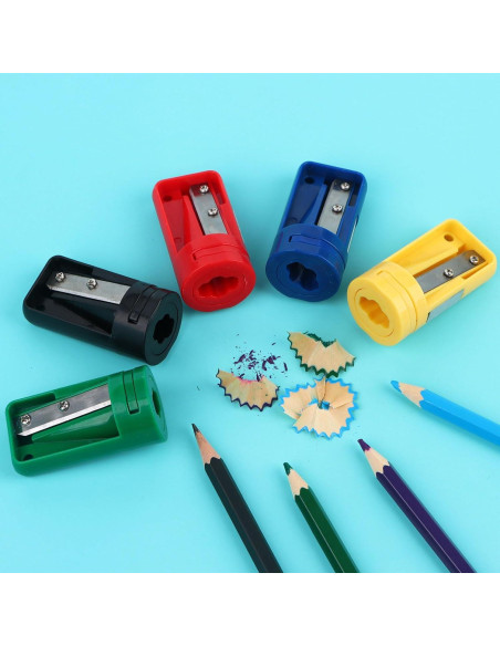 Paquete de 20 Sacapuntas Manuales Uoeo para Carpintería Multicolor Paquete de 20 Sacapuntas Manuales Uoeo para Carpintería Multicolor