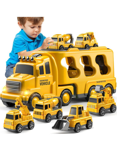 Set de Juguetes Camiones Suxing 5 en 1 para Niños