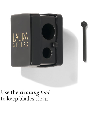 Afilador de Lápiz Cosmético 2 en 1 Laura Geller - Negro