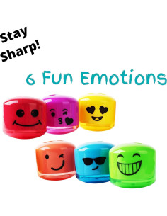 Mr. Pen Sacapuntas de Lápiz Doble Agujero 6 Paquete Colores 2