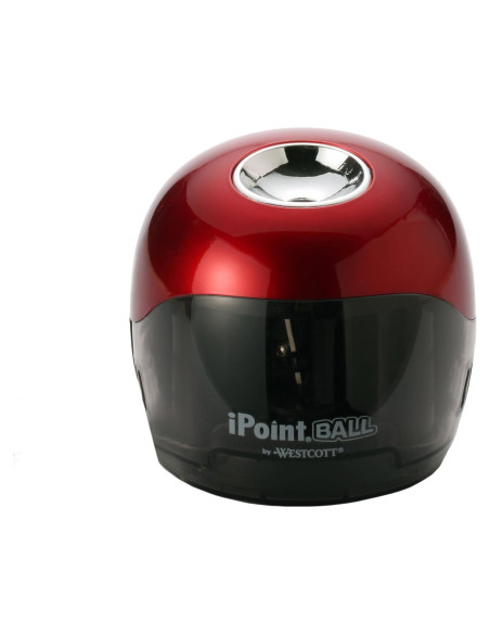 Sacapuntas eléctrico Westcott iPoint Ball rojo compacto Sacapuntas eléctrico Westcott iPoint Ball rojo compacto