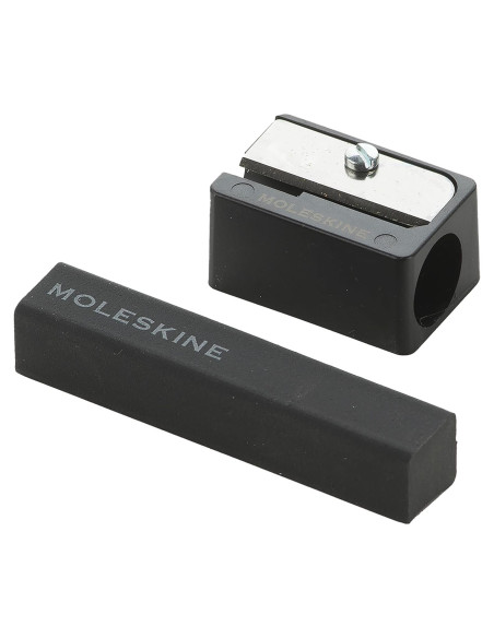 Conjunto Borrador y Sacapuntas Moleskine Negro 27g Conjunto Borrador y Sacapuntas Moleskine Negro 27g