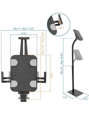Soporte de Kiosco Mount-It! para Tabletas 20 a 28 cm Antirrobo