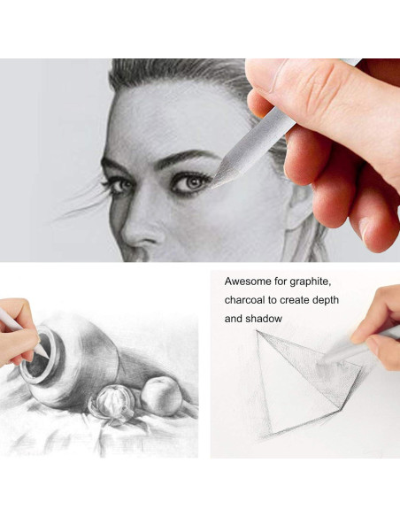 Juego de Dibujo 21 Piezas VENCINK con Puntas y Tortillones Juego de Dibujo 21 Piezas VENCINK con Puntas y Tortillones