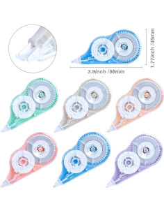 Cinta Correctora DOSEWART 12 Dispensadores 12mx5mm Colores 2