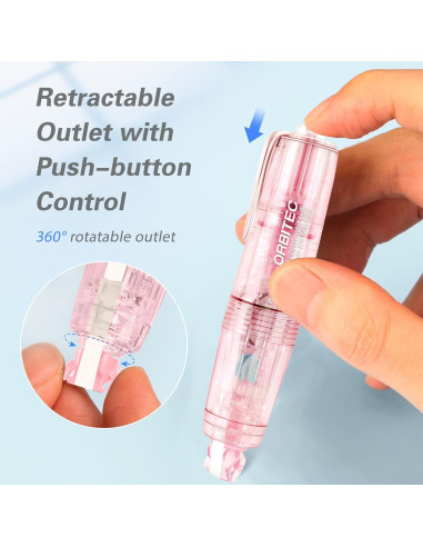 Cinta Correctora Retráctil JUDENMEY Blanca 4 Unidades 0.5cm x 121.9m