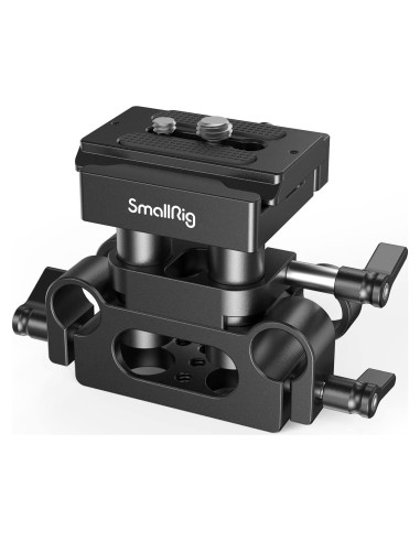 SMALLRIG Soporte de Riel Universal 15mm con Base Ajustable