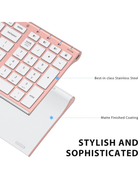 Teclado Bluetooth iClever BK10 Compacto Multi Dispositivo Teclado Bluetooth iClever BK10 Compacto Multi Dispositivo