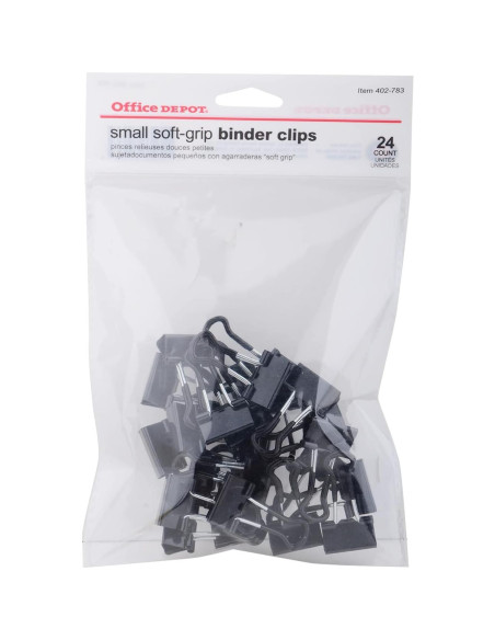 Clip de Carpeta Office Depot Negro Pequeño 1.9 cm Ancho 24 Unidades Clip de Carpeta Office Depot Negro Pequeño 1.9 cm Ancho 24 Unidades