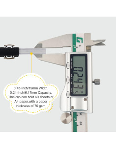 Paquete de 180 Mini Clips de Carpeta DSTELIN 1.9 cm Negro 2