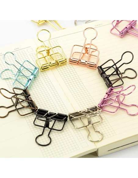 20 Clips de Carpeta Medianos Rddconkit de Metal 5.08 cm 20 Clips de Carpeta Medianos Rddconkit de Metal 5.08 cm