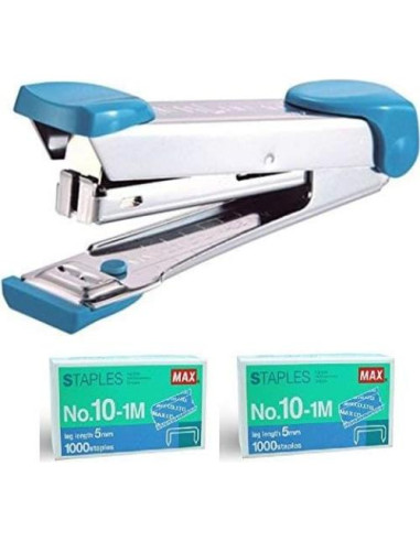 Grapadora Max HD-10 con 4000 Grapas - Ideal Oficina y Hogar