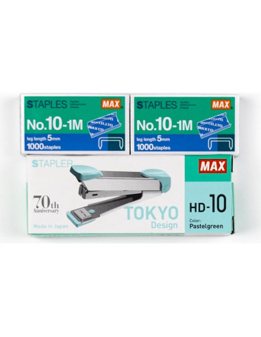 Grapadora Max HD-10 con 4000 Grapas - Ideal Oficina y Hogar
