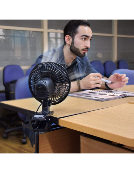 Ventilador de Clip TN TONNY 15,24 cm 2 Velocidades Negro Ventilador de Clip TN TONNY 15,24 cm 2 Velocidades Negro