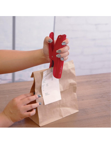 Grapadora de Mano Swingline Rojo Río Metal 25 Hojas Sin Atascos