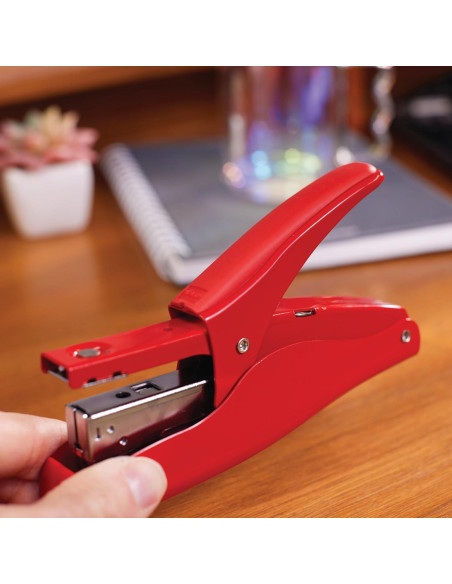 Grapadora de Mano Swingline Rojo Río Metal 25 Hojas Sin Atascos Grapadora de Mano Swingline Rojo Río Metal 25 Hojas Sin Atascos