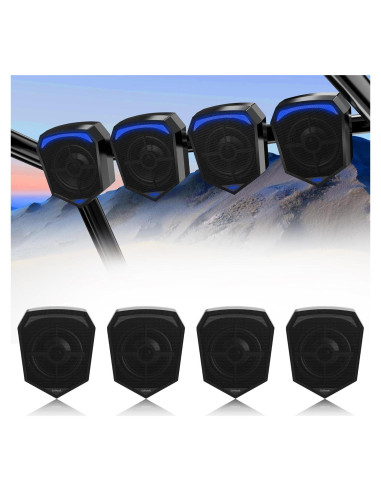 Sistema de Audio GoHawk ATN5-Q 4 Altavoces Bluetooth 1000W