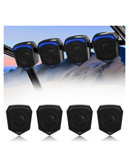 Sistema de Audio GoHawk ATN5-Q 4 Altavoces Bluetooth 1000W Sistema de Audio GoHawk ATN5-Q 4 Altavoces Bluetooth 1000W