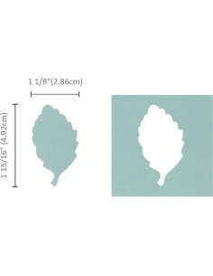 Troquel de Papel Bira Craft Hoja de Abedul 5 cm para Manualidades 2