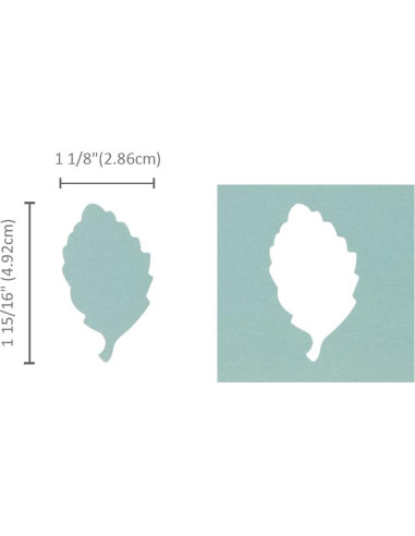 Troquel de Papel Bira Craft Hoja de Abedul 5 cm para Manualidades