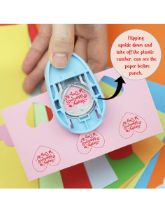 Perforadora de Corazón ECOHU 1" para Manualidades en Papel 2