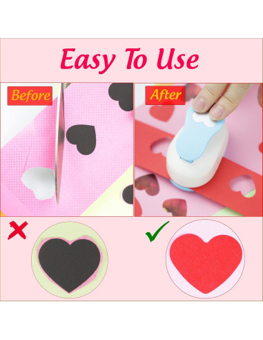 Perforadora de Corazón ECOHU 1" para Manualidades en Papel