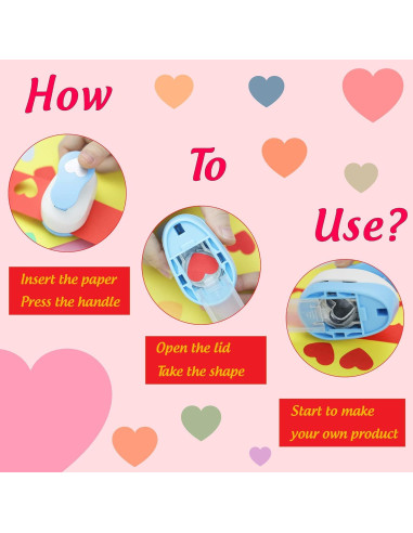 Perforadora de Corazón ECOHU 1" para Manualidades en Papel
