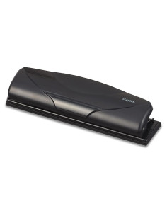 Perforadora Mini 3 Agujeros Staples 6 Hojas Negra
