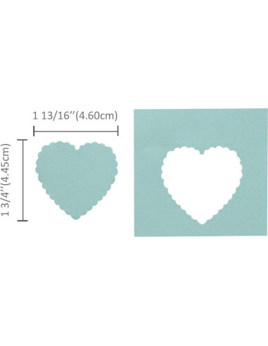 Troquel de Corazón Bira Craft 4.6 x 4.5 cm para Manualidades