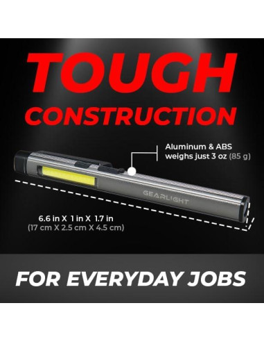 Luz de Trabajo LED GearLight GLT-TOH-RWRKLIGHT 3-en-1