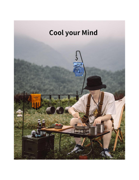 Ventilador de Clip GOTOTO M29 Recargable 3 Velocidades 360 Ventilador de Clip GOTOTO M29 Recargable 3 Velocidades 360