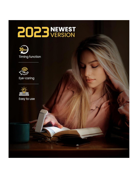 Luz de Lectura LED OPAUL Recargable con Clip y Temporizador Luz de Lectura LED OPAUL Recargable con Clip y Temporizador